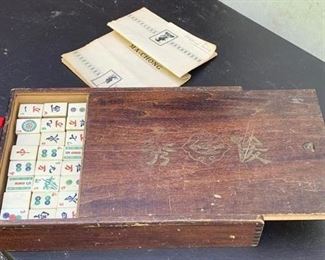 Early Asian  mahjong set