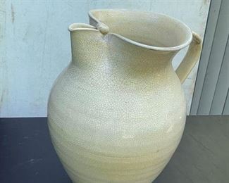 Oversized midcentury ceramic pitcher