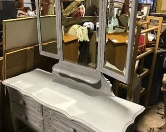 Painted country French vanity