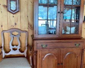Cherry China Cabinet - Perfect Size!