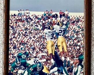 Large Framed Michigan State vs University of Michigan Football Game. Wellborne and Vada Murray.  Late 1980's These two players were know for their blocks of field kicks.  "A fantastic pair of safeties, perhaps the best pair to wear maize and blue". 