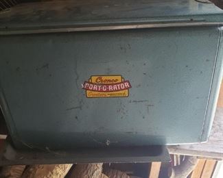 Vintage metal Port-O-Rator cooler