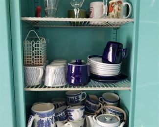 Blue dishes