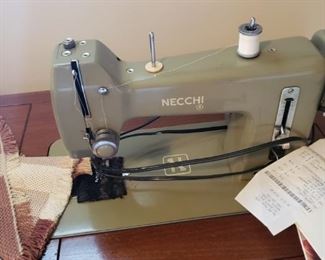Necchi sewing machine & cabinet