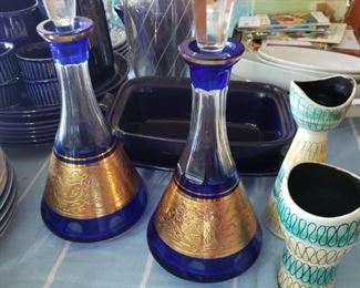 Decanters, vases