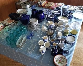 Blue dishes!