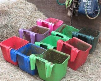 FEED BUCKETS.