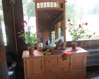 DRESSER WITH MIRROR