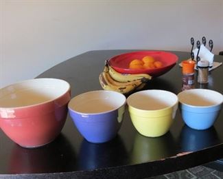 CRATE AND BARREL BOWLS.