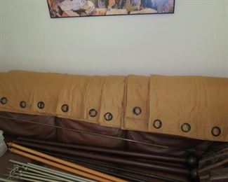 POTTERY BARN DRAPES.