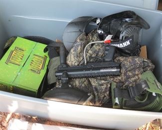 PAINTBALL EQUIPMENT.