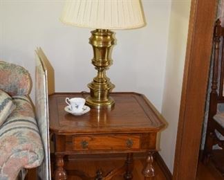 Side Table & Lamp