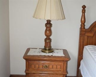 Side Table & Lamp