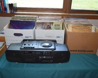 Radio/CD Player & Albums
