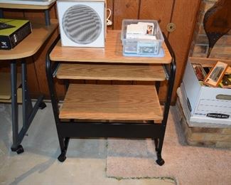 Storage Cart, Baseball Cards, Electronics