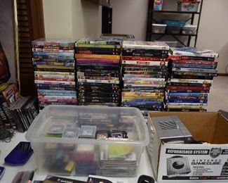 VHS Tapes, Video Games, & Game System
