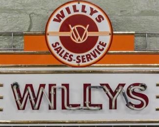 Lot 12 - Willy's Sales and Service Neon Sign
