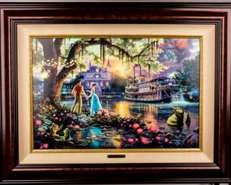 Lot 71 - Art Disney Princess & Frog Thomas Kinkade E/P