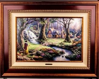 Lot 377 - Art Disney Snow White ME 1/1 Thomas Kinkade COA