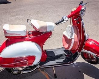 Lot 191 - 1963 Red Vespa 150 MK2 Scooter Vehicle