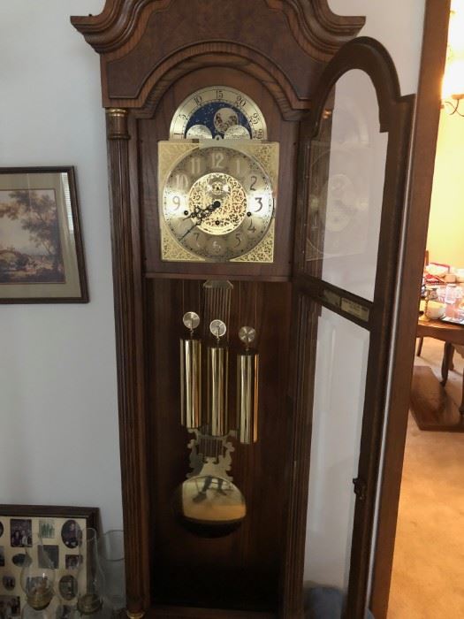 Vintage Howard Miller 58th Anniversary Grandfather Clock (Model 610-311), Excellent Condition