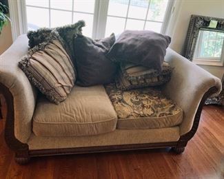 Raymour & Flanigan reversible sofa suite 