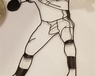 Football metal art