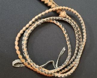 Leather bull whip