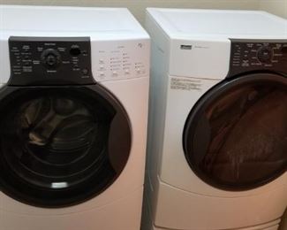 Kenmore Elite Quietpak washer and dryer - on pedastals (pedastals not pictured)