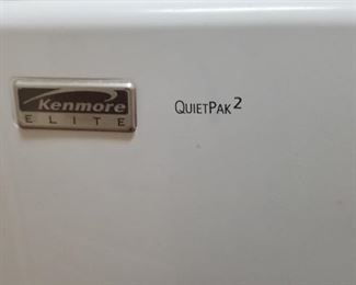 Kenmore Elite Quietpak washer and dryer - on pedastals (pedastals not pictured)