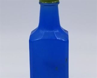 Gemco blue glass bottle