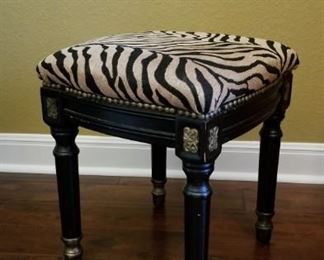 animal print foot stool
