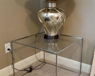 lamp and side table