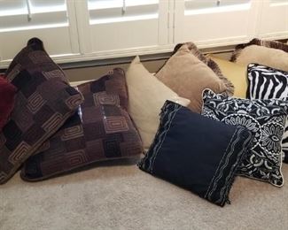 throw pillows