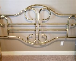 Queen size brass headboard