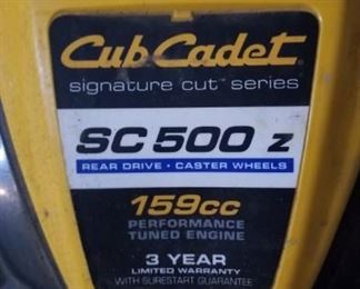 Cub Cadet SC500Z mower
