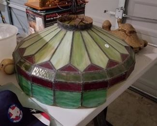 plastic lamp shade - missing a chunk