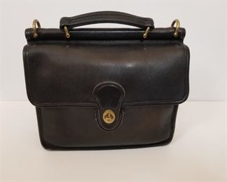 Vintage Coach leather handbag - black