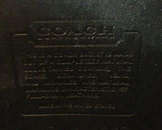 Coach label inside