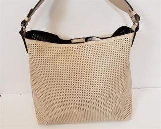 Lulu Dharma perforated leather tote