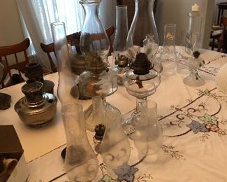 Nice selection of oil lamps