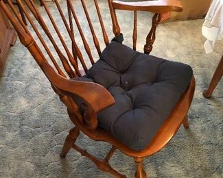 Captain's chair for maple dining table