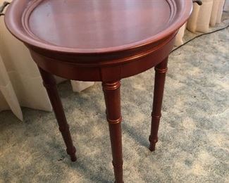 Small table with lift off serving tray