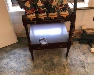 One of a pair of end tables, sold separately