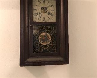 Antique wall clock -- needs work