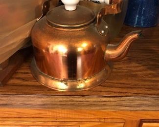 Copper tea kettle