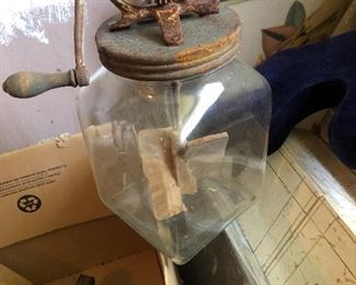 Dazey glass butter churn