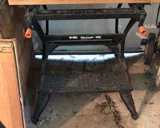 Work bench in garage