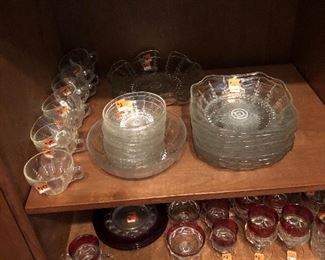 Columbia clear depression glass