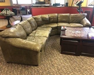 Leather sectional sofa!! 